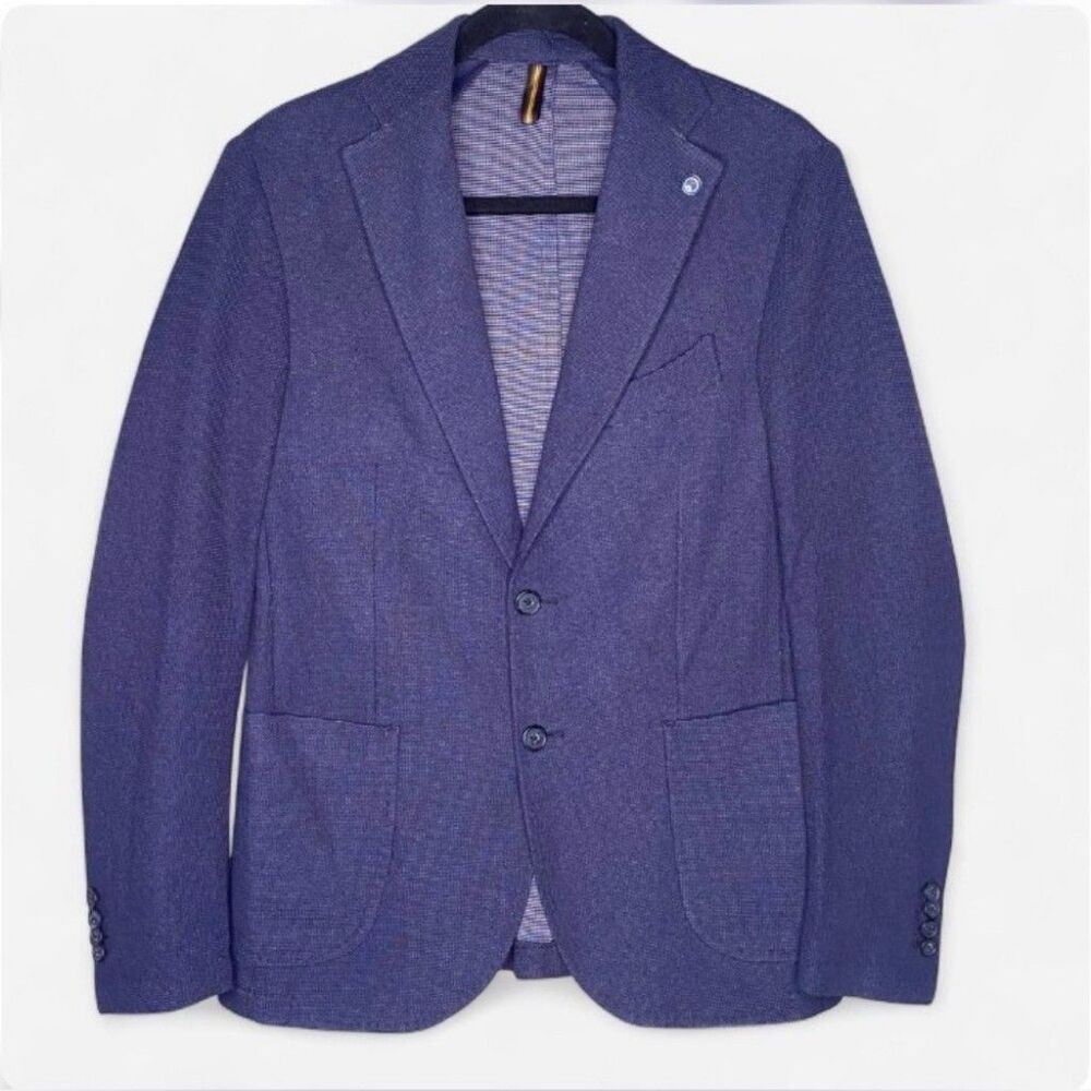 IMPERIAL “Old Money” Lightweight Cotton Spring/Summer Blue Blazer IT 46 US 36